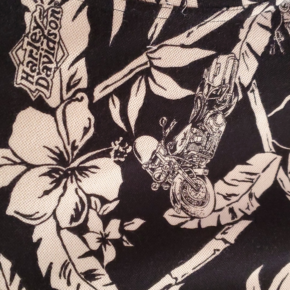 Men's Harley-Davidson Vintage Tropical Print Polo Shirt Size XL NWOT